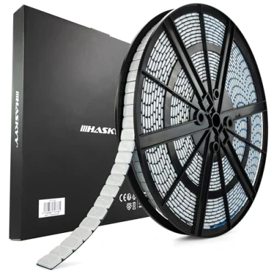 Abbildung von HASKYY 5kg Auswuchtgewichte Rolle Silber Klebegewichte Selbstklebend 1000x5g Gewichte Abrisskante Wuchtgewichte 19mm Länge Kleberiegel für Stahl und Alufelgen PKW, SUV &amp; Motorrad