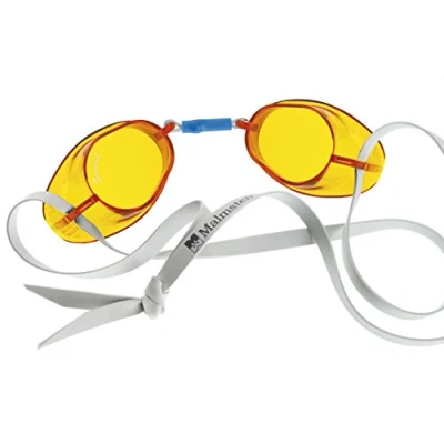 Abbildung von Malmsten Schwedenbrille Standard Schwimmbrille, Gelb, Einheitsgröße