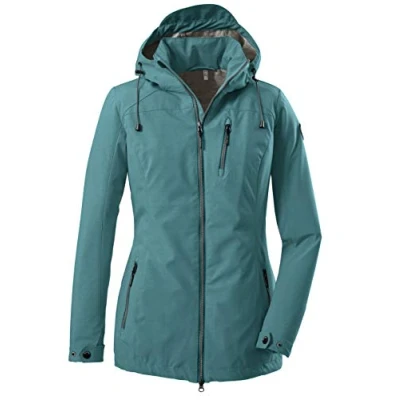 Abbildung von G.I.G.A. DX Damen Softshelljacke mit abzippbarer Kapuze Solena, dunkel türkis, 34, 33059 000