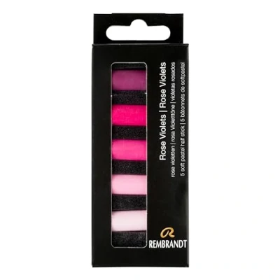 Abbildung von Rembrandt Soft Pastell Set Rose Violetts 5 Halbpastelle