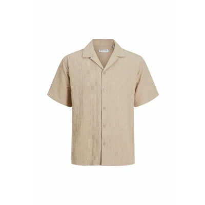 Abbildung von Jack &amp; Jones Jjematteo Resort Shirt Hemd, Herren, Größe: Small, Oxford tan