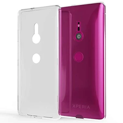 Abbildung von NALIA Hülle kompatibel mit Sony Xperia XZ3, Ultra Slim Crystal Phone Case Clear Silikon Handyhülle Soft Cover, Dünne Handy Tasche Schutzhülle Etui Smartphone Bumper Skin Durchsichtig Transparent