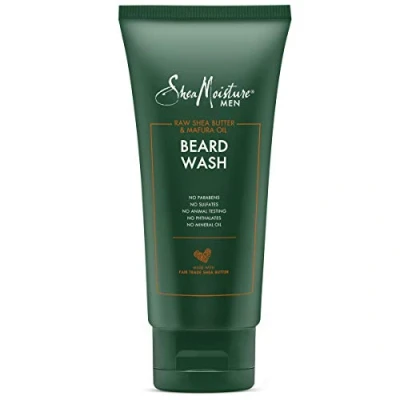 Abbildung von Shea Moisture Bart Waschmittel, für Herren, Premium Inhaltsstoffe, Maracuja Öl und Sheabutter, Tiefenreinigung Erfrischung, 170 ml (6 Unzen)