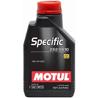 Abbildung von Motul Specific 2312 0W 30 1l Motoröl 106413 PEUGEOT: 208 I Schrägheck, Traveller, 508 SW, CITROËN: Berlingo II Pritsche/Fahrgestell, C3 Picasso