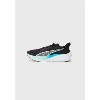 Abbildung von Puma Darter Pro Laufschuhe Black/Silver/Mint Melt Größe: 47