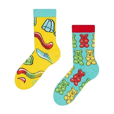 Abbildung von Dedoles Socken Kinder Mädchen Jungen Baumwolle viele lustige Designs Weihnachtssocken 1 Paar, Farbe Mehrfarbig, Motiv Gummibären, Gr. 27 30