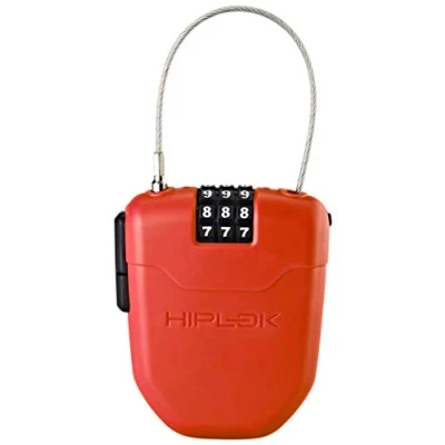 Abbildung von Hiplok FX, Kabelschloss, Unisex, RED, 100cm Schließumfang
