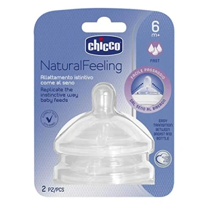Abbildung von Chicco Silikonsauger Step UP New 6m+ schneller Saugfluss 2 Stück