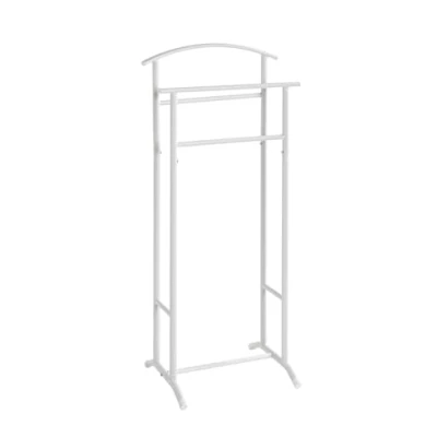 Abbildung von HAKU Möbel Herrendiener, weiß, Stahlrohr Maße: B 48 x H 107 T 36 cm, Style: Modern