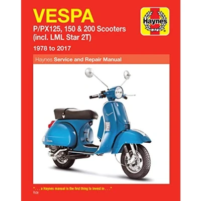 Abbildung von Vespa P/PX125, 150 &amp; 200 Scooters (incl. Lml Star 2T) (78 17): Incl. 2t, 1978 to 2017 (Haynes Service Repair Manual)