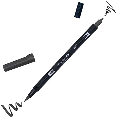 Abbildung von Tombow brush pen ABT dual Lamp black