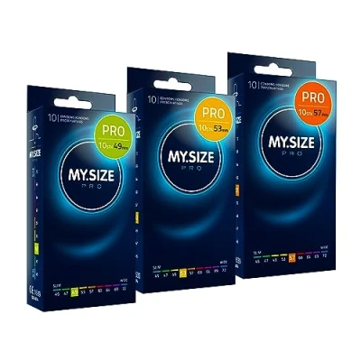 Abbildung von MY.SIZE PRO Kondom Set Größe 2,3,4 49,53,57mm, 3x10 Stück Die neue Generation Kondome