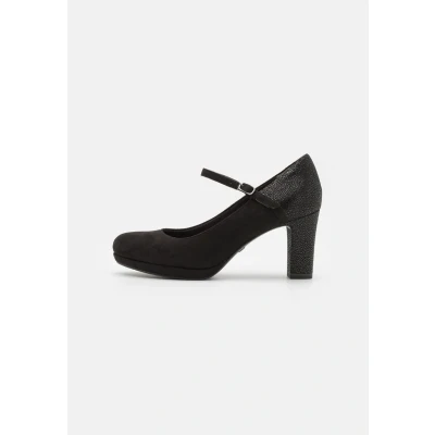 Abbildung von Tamaris Plateaupumps, Damen, Größe: 41, Black comb Schuhe