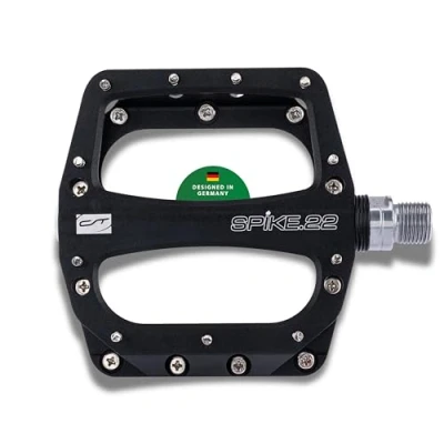 Abbildung von CONTEC Fahrrad Pedale Spike.22, 2 Stück, Aluminium, MTB und Freeride Pedale, CrMo Stahlachse, gedichtete Lager, austauschbare Pins, hoher Grip, robust, für Mountainbike Trekking