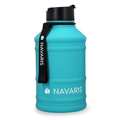 Abbildung von Navaris Trinkflasche 2,2l XXL Gym Bottle Sport Flasche Wasserflasche Water Jug
