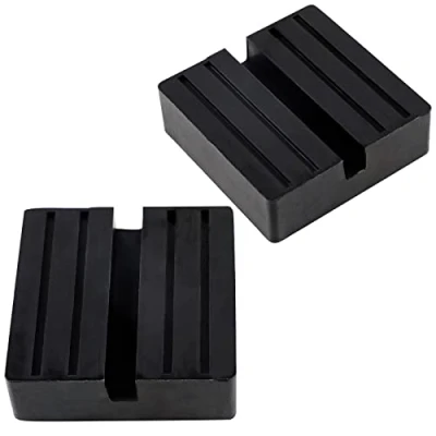 Abbildung von EXLECO 2 Stücke Gummiauflage Wagenheber, Universal Wagenheber Auflage Gummi Jack Pad Hubwagen Für Auto Einstellung Hydraulischer Rangierwagenheber Unterstellbock (75x75x25mm)