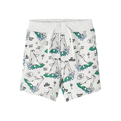 Abbildung von Name it Regular FIT Shorts für Kinder, Größe: 92, Light grey melange