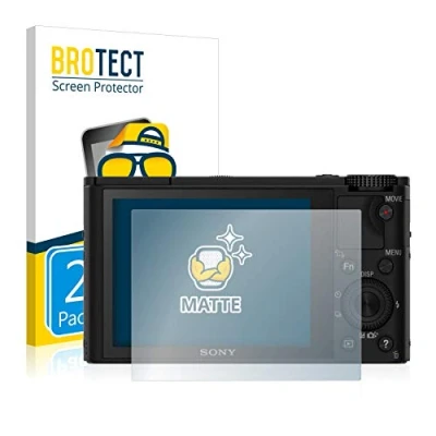 Abbildung von BROTECT Entspiegelungs Schutzfolie für Sony Cyber Shot DSC RX100 (2 Stück) Matte Displayschutz Folie, Anti Reflex, Fingerprint