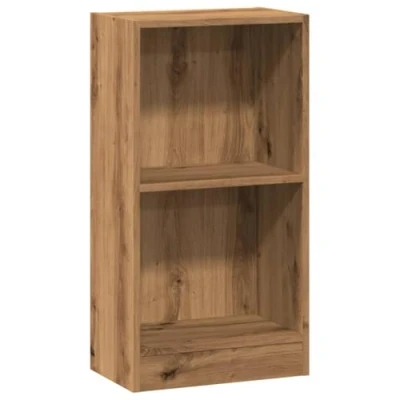 Abbildung von vidaXL Bücherregal, Bücherschrank Regal mit Stauraum, Standregal für Wohnzimmer Büro, Büroregal Aktenregal Aufbewahrungsregal, Artisan Eiche Holzwerkstoff
