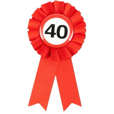 Abbildung von Geburtstagsdeko Rosette 40 Geburtstag Deko Mann 40. Frauen Männer Tischdeko Tiwoca