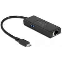 Abbildung von USB 3.2 Gen 1 Adapter, C Stecker &gt; RJ 45 + A Buchse
