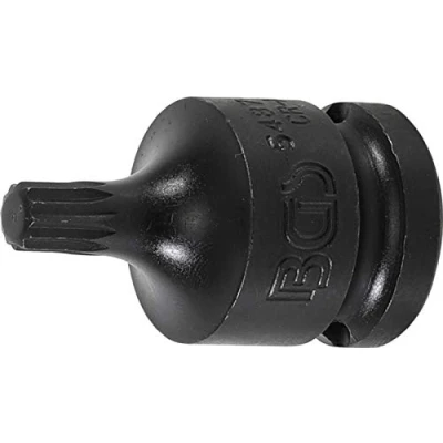 Abbildung von BGS 5487 M8 Kraft Bit Einsatz Länge 43 mm 12,5 (1/2&quot;) Innenvielzahn (für XZN)