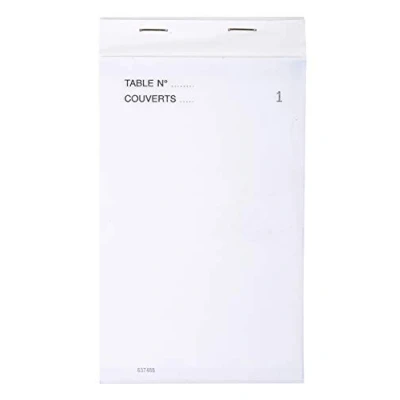 Abbildung von Exacompta 96204E Paket von 10 Blöcke Master Hotel Hochformat mit 50 Blatt Vierfach 17 x 9,5 cm
