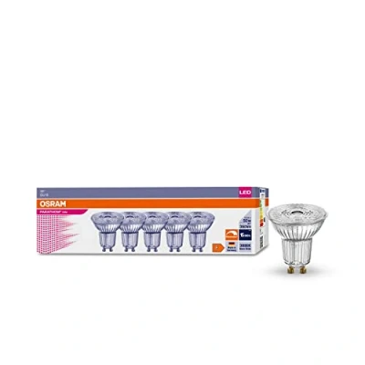 Abbildung von OSRAM LED Leuchtmittel 5er GU10 4,5W=50W Reflektor 350lm 36 Warmweiß 3000K DIMMBAR, GU10, Warmweiß, dimmbar