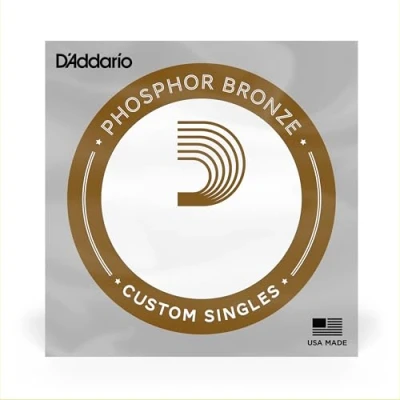 Abbildung von D&#039;Addario PB062 Phosphor Bronze Round Wound Einzelsaite 0,16 cm (0,062 Zoll)