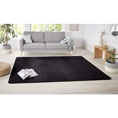 Abbildung von HANSE Home Teppich &quot;Shashi&quot;, rechteckig, Kurzflor, Unifarben, Teppich, Weich, Esszimmer, Kinderzimmer, Flur