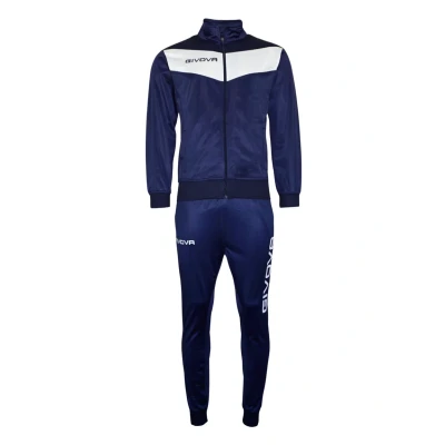 Abbildung von Givova Herren Visa Trainingsanzug, Mehrfarbig (blau/weiss), 3XL