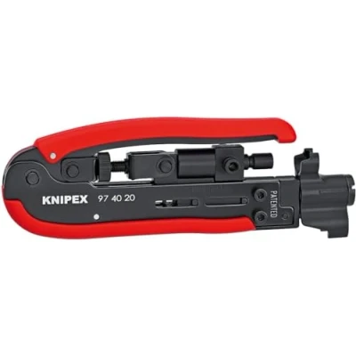 Abbildung von Knipex 97 40 20 SB Kompressionswerkzeug Geeignet für F Stecker, BNC RCA Stecker RG59, RG6, RG11