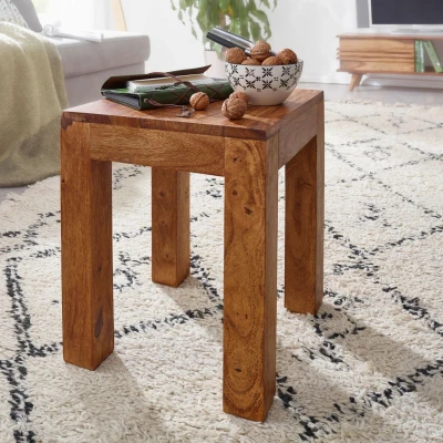 Abbildung von Massivholz Beistelltisch 35 x 45 Sheesham