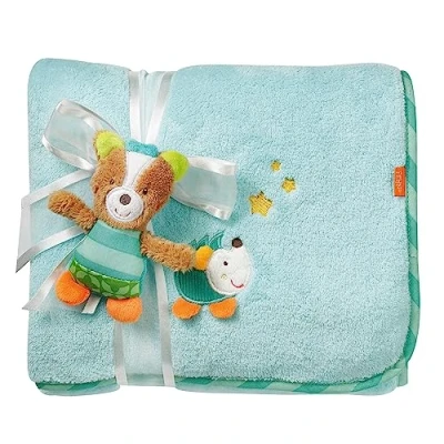 Abbildung von Fehn Kuscheldecke Fuchs Kuschelige Schmusedecke als Babydecke Schmusetuch &amp; Krabbeldecke Für Kinderwagen und Babyschale ideales Schnuffeltuch Erstlingsdecke Babys ab 0+ Monaten