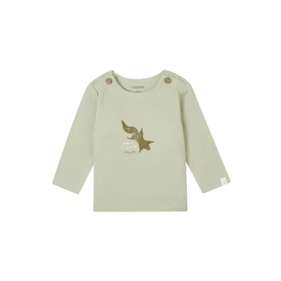 Abbildung von Noppies Gambo Langarmshirt für Kinder, Größe: 80, Moss gray