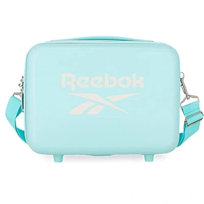 Abbildung von Anpassbare Reebok Roxbury Kulturtasche mit türkisfarbenem Schultergurt, 29 x 21 15 cm, starres ABS, 9,14 l, 0,63 kg