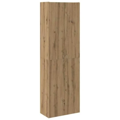 Abbildung von vidaXL Highboard Artisan Eiche 60x32x190 cm Holzwerkstoff, Sideboard, Beistellschrank, Aufbewahrungsschrank, Schrank, Lagerschrank, Hochschrank