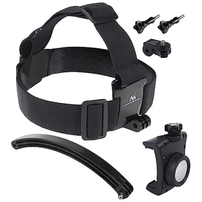 Abbildung von Maclean MC 447 Sport Kopfband Halterung mit 20cm Verlängerungsarm Handy für Smartphones Handyhalter Kamera Kompatibel GoPro und andere Kameras 1/4&#039;&#039; Gewinde