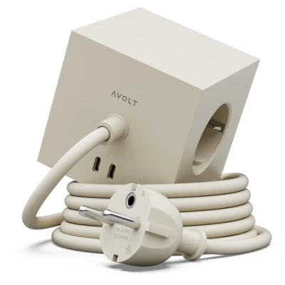 Abbildung von AVOLT Square 1 USB C &amp; Magnet Mehrfachsteckdose 5 fach (USB Anschlüsse)