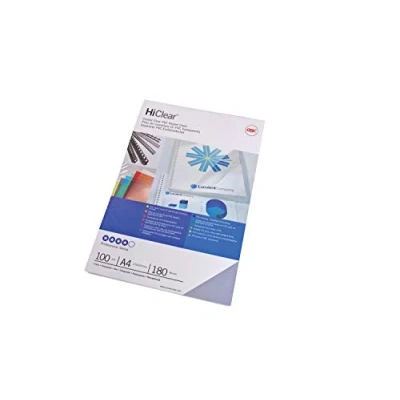 Abbildung von GBC, GBC HiClear Bindereindecken, Format A4, Stärke 200 Micron, Packung 100 Stück, Transparent, CE012080E
