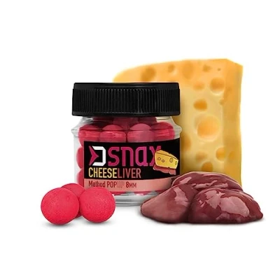 Abbildung von 20g 12mm SNAX Pop Up KÖDER Mini Boilie Käse Leber