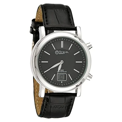 Abbildung von Miraval Funk Armbanduhr mit Lederarmband Funkuhr 42 mm Leder 20 Funksignal