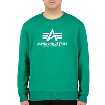 Abbildung von Alpha Industries Basic Sweater Sweatshirt für Herren Jungle Green