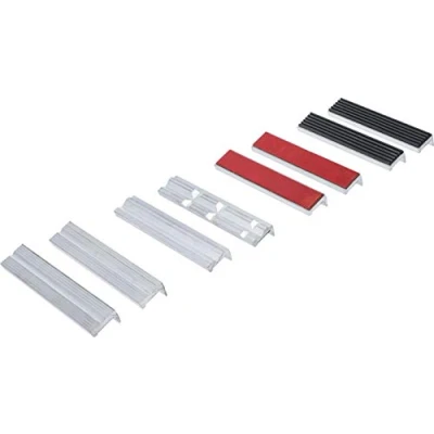 Abbildung von BGS 8442 2 Schraubstock Schutzbacken Satz 8 tlg. Aluminium 150 mm mit Magnet Alu Schonbacken