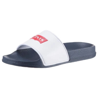 Abbildung von Levis Kids Badepantolette &quot;Levi&#039;s POOL&quot;, Sommerschuh, Badeschuh, Poolslides mit auffälligem Markenlogo