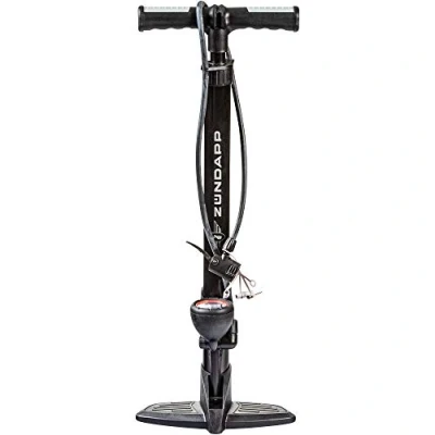 Abbildung von Zündapp Fahrradluftpumpe alle Ventile Fahrrad Luftpumpe Fahrradpumpe Autoventil Sclaverandventil Pumpe französisches Ventil Standluftpumpe Schrader AV DV FV Ballpumpe