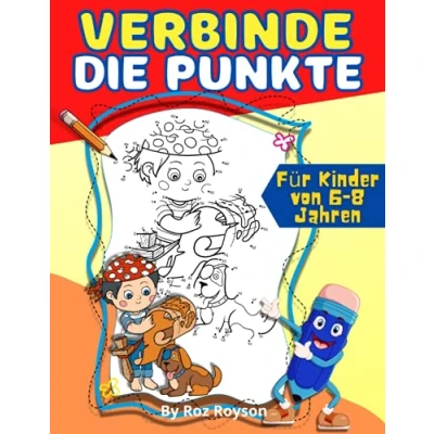 Abbildung von Verbinde die Punkte für Kinder von 6 8 Jahren: Punkt zu Rätsel Arbeitsbuch, Malbuch und Aktivitätsbücher, herausfordernde Kinder, ... 4 8, 12, Buch