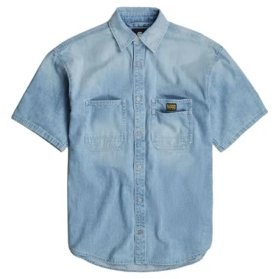 Abbildung von G Star Relaxed Venture Hemdbluse, Damen, Größe: Large, Sun faded blue mist