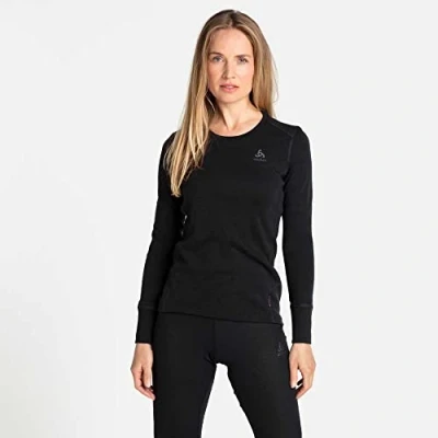 Abbildung von Odlo Damen Funktionsunterwäsche Langarm Shirt 100% MERINO 260 GRAMM, grey melange, XL