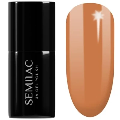 Abbildung von Semilac UV Nagellack Hybrid 416 Gold Hour Orange 7ml Kollektion Into Her Nature